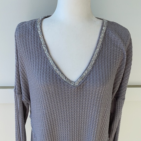 Juicy Couture Embellished V-Neck Sweater - Picture 3 of 4
